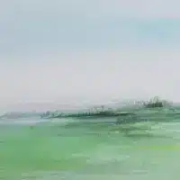 Hula Valley Marsh by Israeli Artist Ednah Schwartz