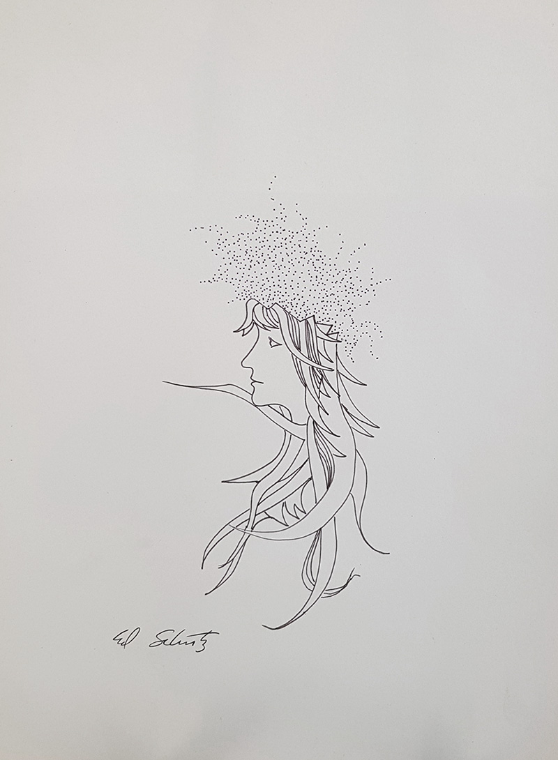 We Will All Get Along Together Ink Sketch Artwork By Israeli Artist Ednah Sarah Schwartz