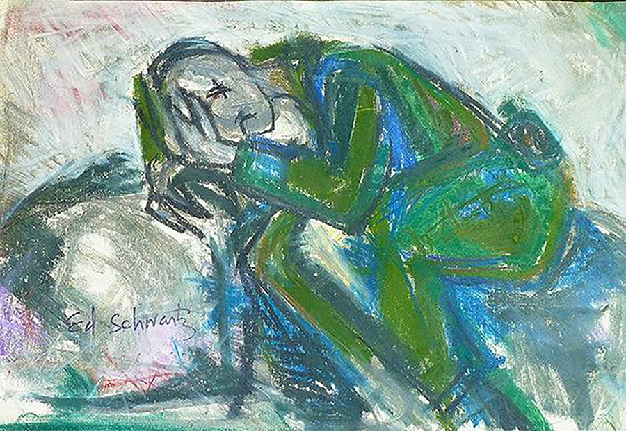 Pastel Painting There Is No End by Israeli Artist Ednah Schwartz