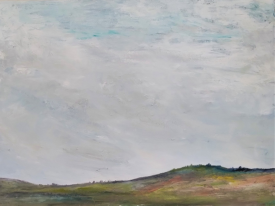 The Coastal Plain in Winter Painting By Israeli Artist Ednah Schwartz