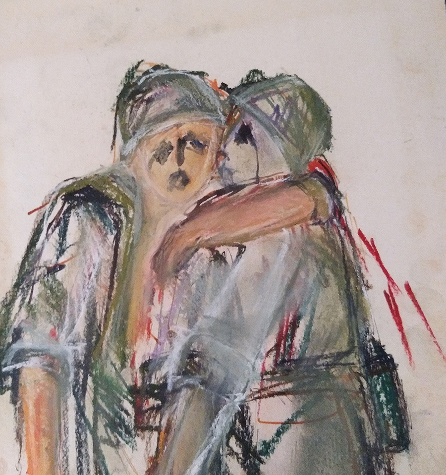 The Wounded Soldier 2 By Israeli Artist Ednah Sarah Schwartz