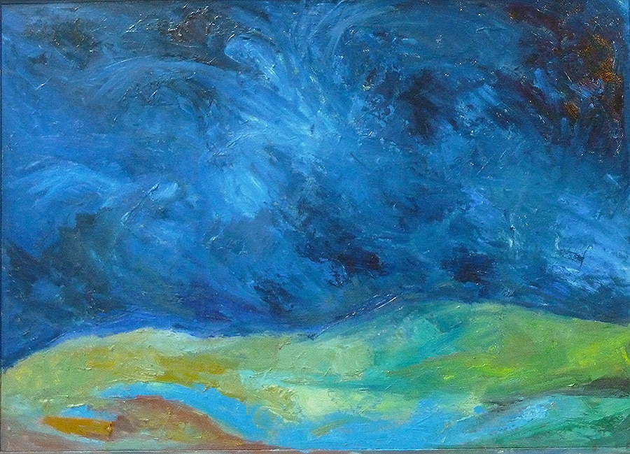 Winter Evening In Lebanon Winter Evening In Lebanon Painting By Israeli Artist Ednah Schwartz