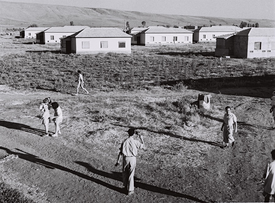 Pioneers Settling Kibbutz Kfar Blum in The Hula Valley Of Israel