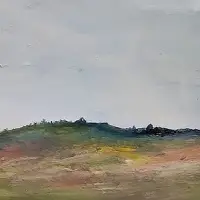 Israeli The Coastal Plain in Winter Painting By Israeli Artist Ednah Sarah Schwartz