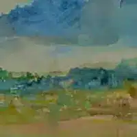 Landscape of the Israeli Coastal Plains - Artwork By Israeli Artist Ednah Sarah Schwartz