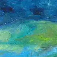 Winter Evening In Lebanon Painting by Israeli Artist Ednah Sarah Schwartz