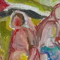 Painting Titled "Mothers" By Israeli Artist Ednah Schwartz