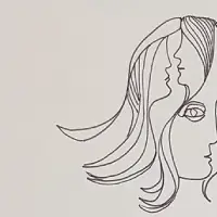 My Diverse Self - Ink Sketch Art By Jewish Israeli Artist Ednah Sarah Schwartz